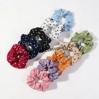 Customized Fashion Cute DOT Hair Accessories Hair-Ring Elastic Scrunchies Hairbands