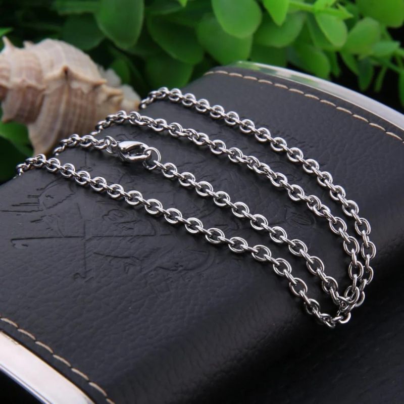 Fashion Jewelry Accessories Wholesale Cable Chain Necklace Bracelet Anklet for Lady Handcraft Jewellery Collection Design