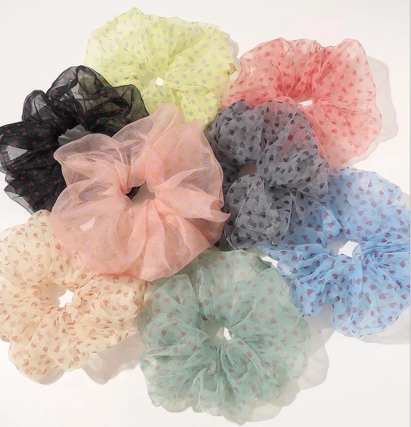 Cute Sweet Organza Hair Scrunchies Hair Band