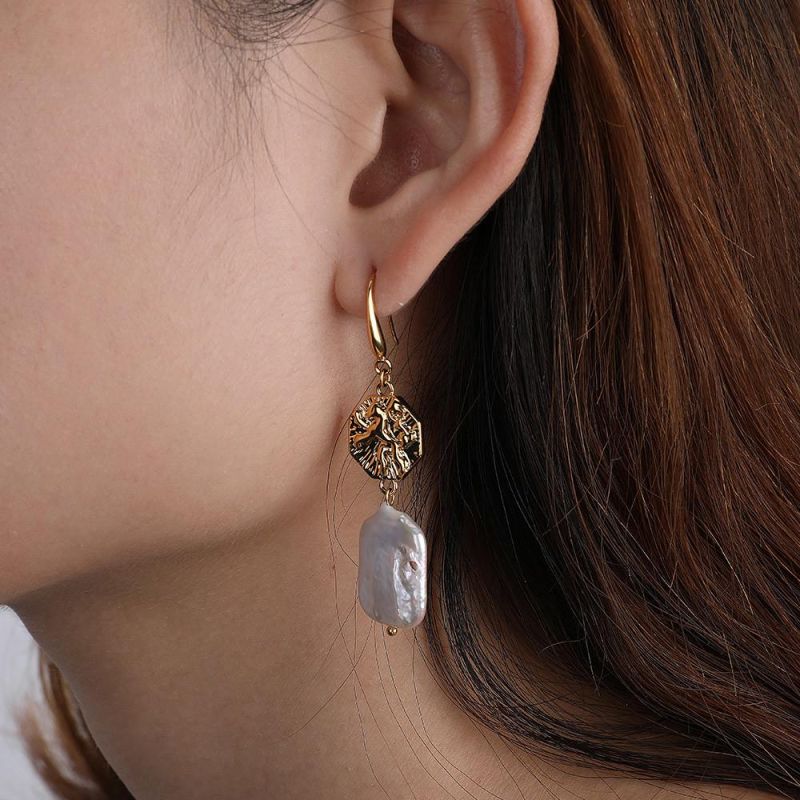 Color Earrings for Women Jewelry Oorbellen Brincos Curved Safety Pin Earrings Crystal Dangle Earings Gold