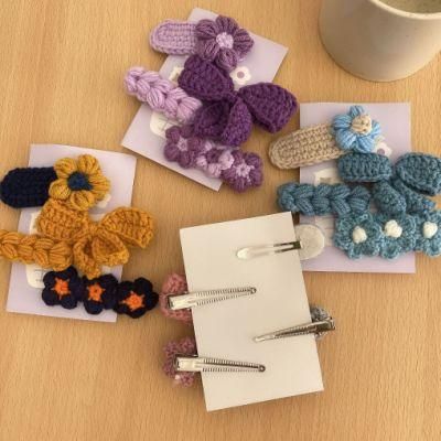 Crochet Hair Clips 4PCS a Set Ym257