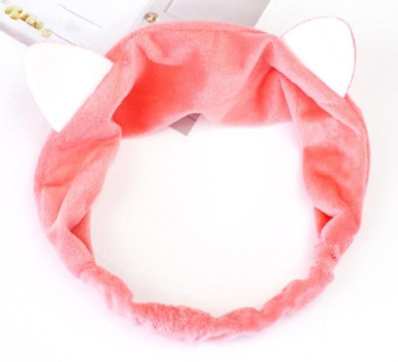 Cute Sports Makeup Wash Cat Ear Headband Fashion Elastic Hair Bands Ties
