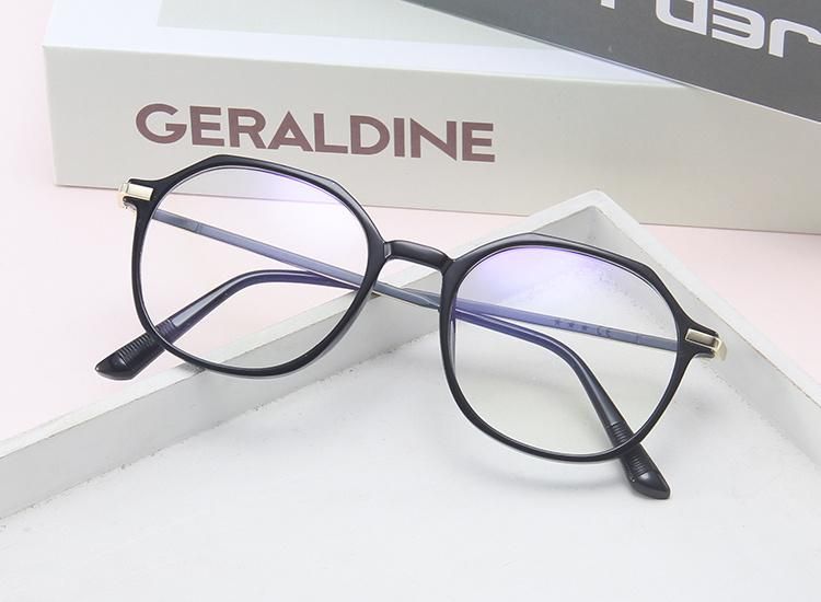 Oval Frame Anti-Blue Lenses Student Glasses Flat Glasses. Sunglasses.