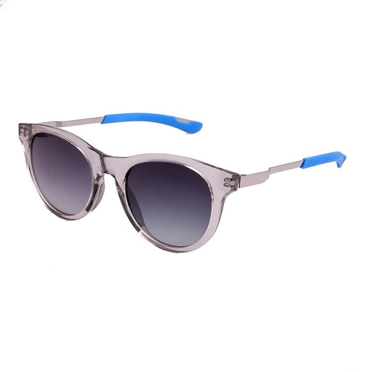 2019 Fashionable Round Shape Sunglasses with Metal Temple