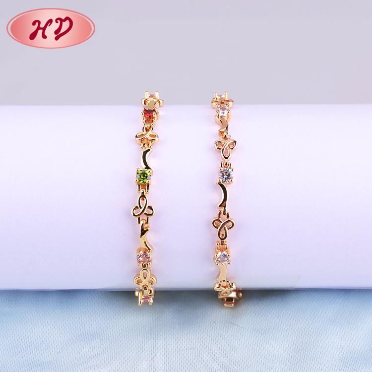 Fashion Jewellery Gold Color Simple Bracelet for Girl