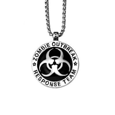 Directly Factory Biohazard Symbol Necklace Zombie Pendant