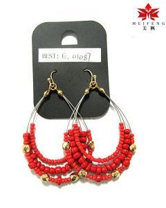 2014 New Jewelry Earrings Jewelry with Red Beads