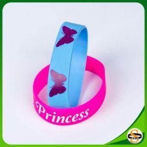 Popular Customized Logo and Text Theme Silicone Wrist Band