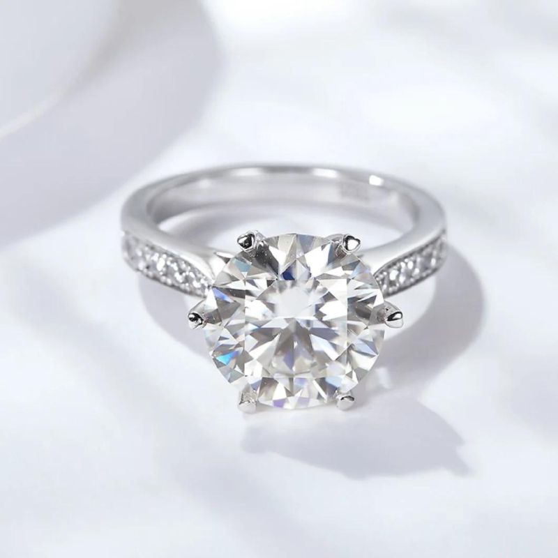 Hot Sale Silver Starsgem 925 Ring Demi Moissanite Manufacturers Rings