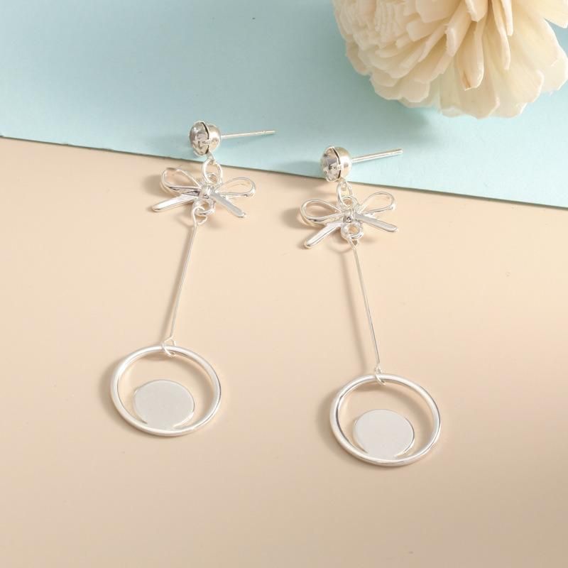 Simple Bow Fashion Long Earring