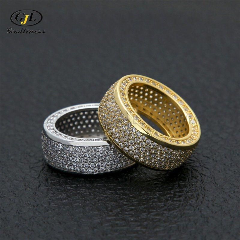 Hip Hop New Zircon Micro Men′ S Diamond Ring