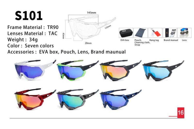 Hot Selling Polarized Cycling Bike Sunglasses Trendy Outdoor Sport Glasses Wholesale Men Women Eyewear