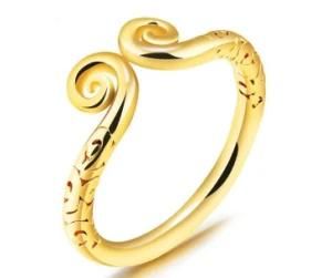 Simple Chinese Heroic Golden Hoop Ring Copper Magic Ring Wholesale Jewelry