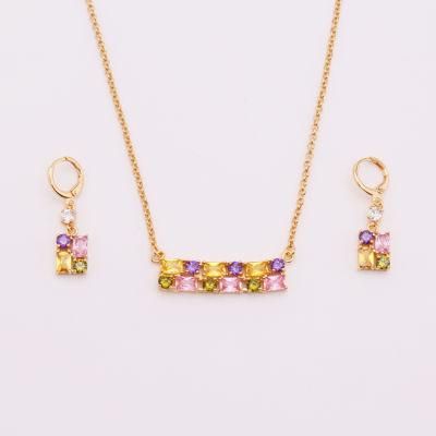 Hot Sale Fashion Copper Gold Plated Jewelry Sets for Lady