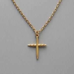 New Models Dainty Cross Necklace Women&prime;s Jewelry 18K Gold Plated Stainless Steel Cross Pendant Necklace for Women