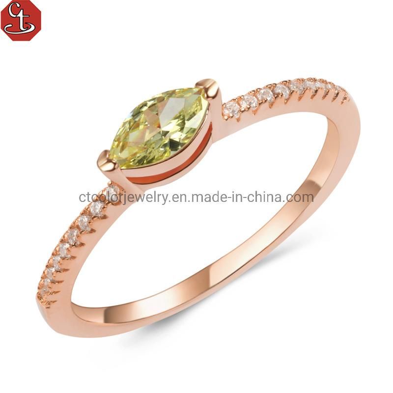 Fashion jewelry colorful Gemstone 925 silver Ring for gift