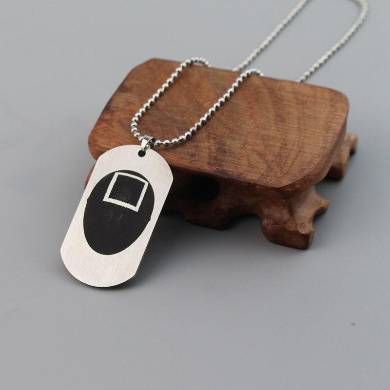Film and Television Peripherals Squid Game Stainless Steel Necklace