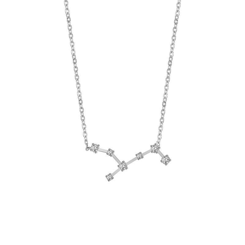 Manufacturer Custom None Tarnish Fashion Jewelry High Quality Stainless Steel with Zircon Celestial Necklace Chain jewellery