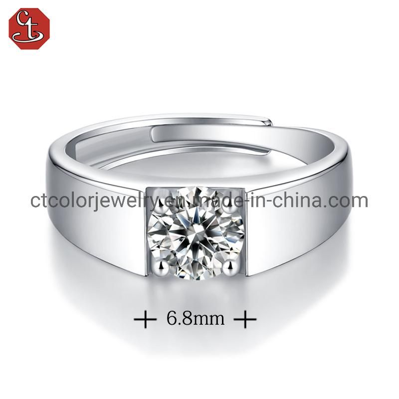 Trendy Jewelry Mens Moissanite Diamond Wedding Ring NEW Arrival Fashion Jewellry