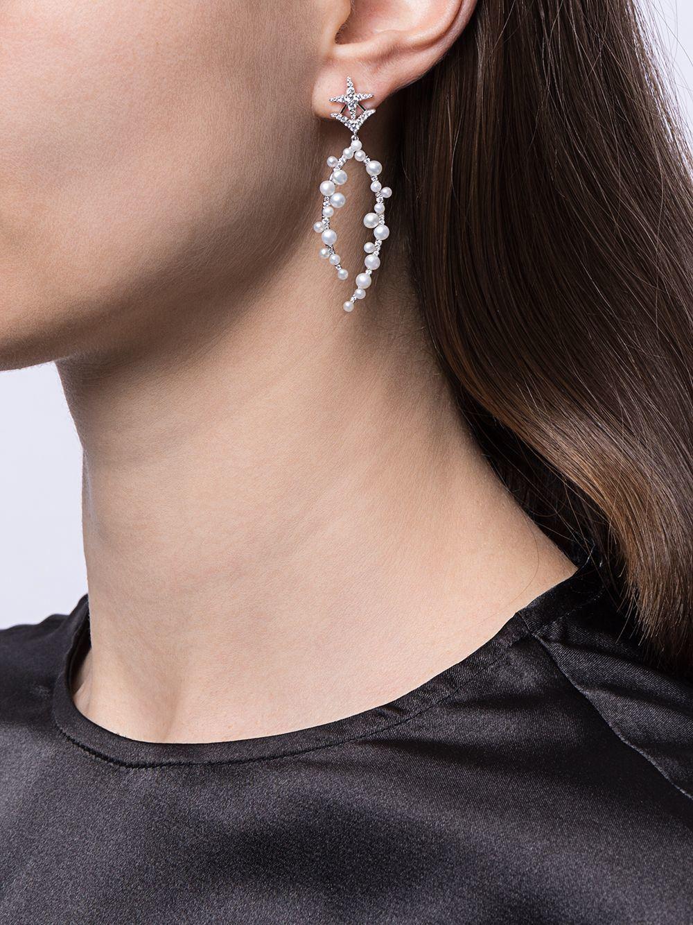 Fashion Pearl Temperament Long Earrings Jewelry