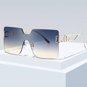New Square UV400 Metal Light Frame AC Fashion Sunglass