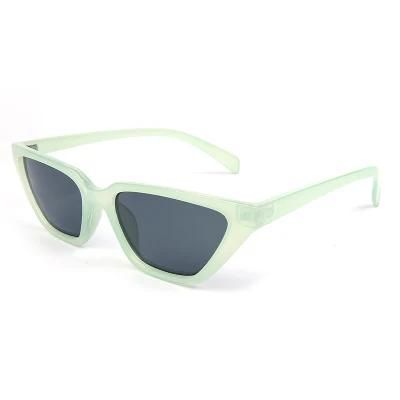 Green Frame Cat Eye Sunglasses Wholesale Custom Vintage Sunglasses with Colored Lens