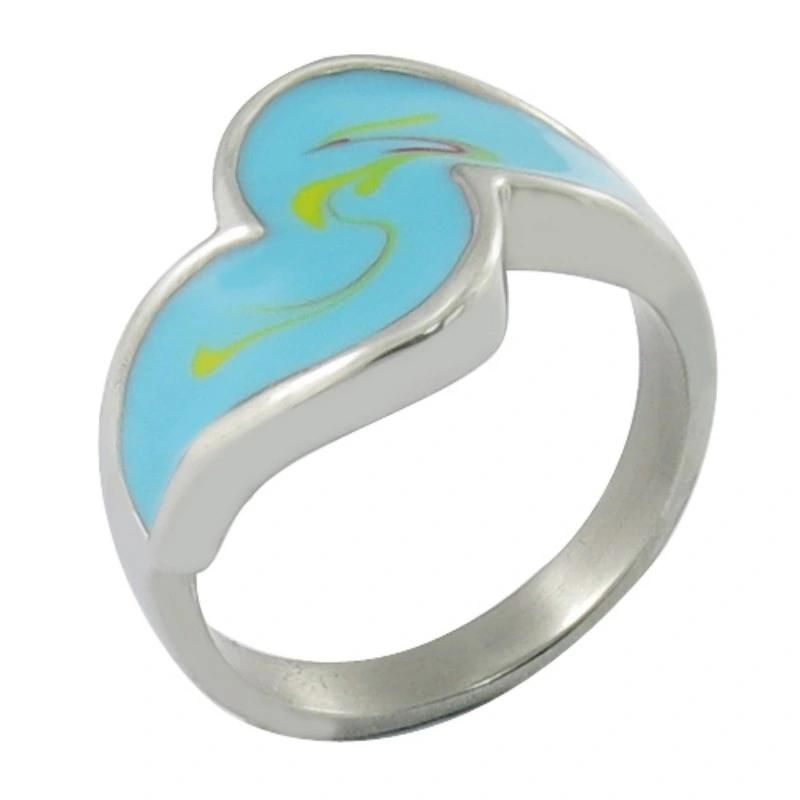 Rose Flower Ring Stainless Steel Ring Polished Jewelry