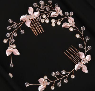 Bridal Wedding Crystal Hair Vines Headband Bridal Headpiece Hair Comb