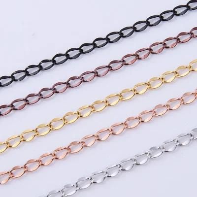 Promotional Jewelry Accessories Embossed Welded Link Chain Extender Necklace Bracelet Anklet Fashion Jewelry