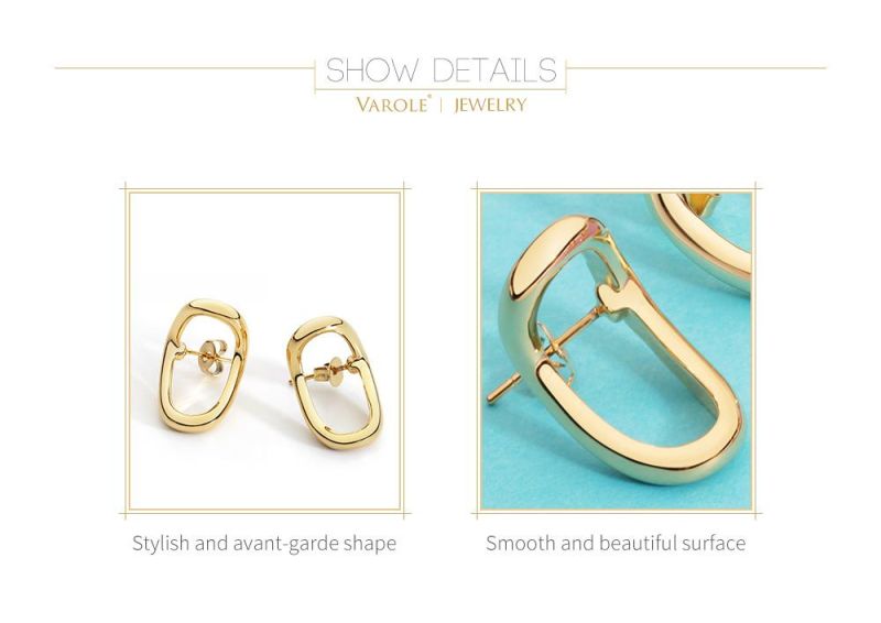 Women′ S Version Simple Stylish and Avant-Grade Shape Copper Stud