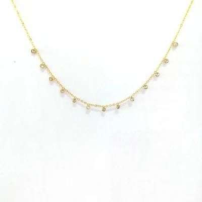 Manufacturer Custom Fashion Jewelry High Quality 18K Gold Plated Stainless Steel Fashion Necklace jewellery 14 K Gold Filled Necklace