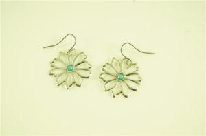 Alloy Openwork Filigree Flower Earring