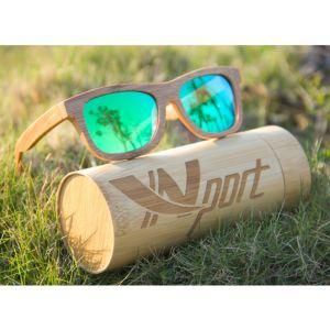 Wooden Bamboo Men&prime;s &amp; Women&prime;s Sunglasses with Polarized Lenses UV 400