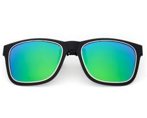 2020 Popular Frame Polarized Clip on Sunglasses with Colorful Tac Lens for Man or Woman Model 2140A1-G