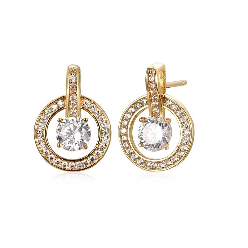 Fashion Accessories 925 Silver Lab Diamond Moissanite Cubic Zirconia Jewellery Elegant Handmade New Arrival Fashion Jewelry Charm Earrings