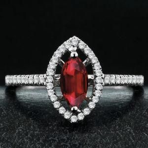 Royal 925 Sterling Silver Ruby Jewelry Ring