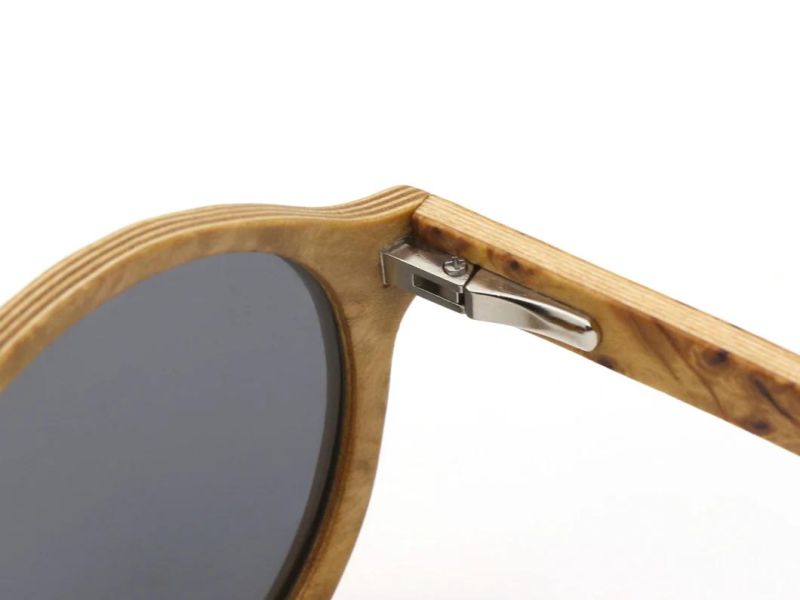 Ready to Ship 2020 Classic Round Tree Tumor Wooden Sunglasses