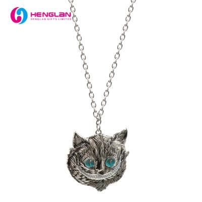 Silver Plated 3D Cat Animal Necklace