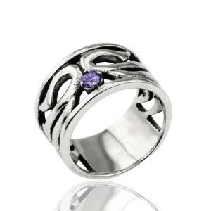 Fashion 316L Stainless Steel Halo Band Man Ring