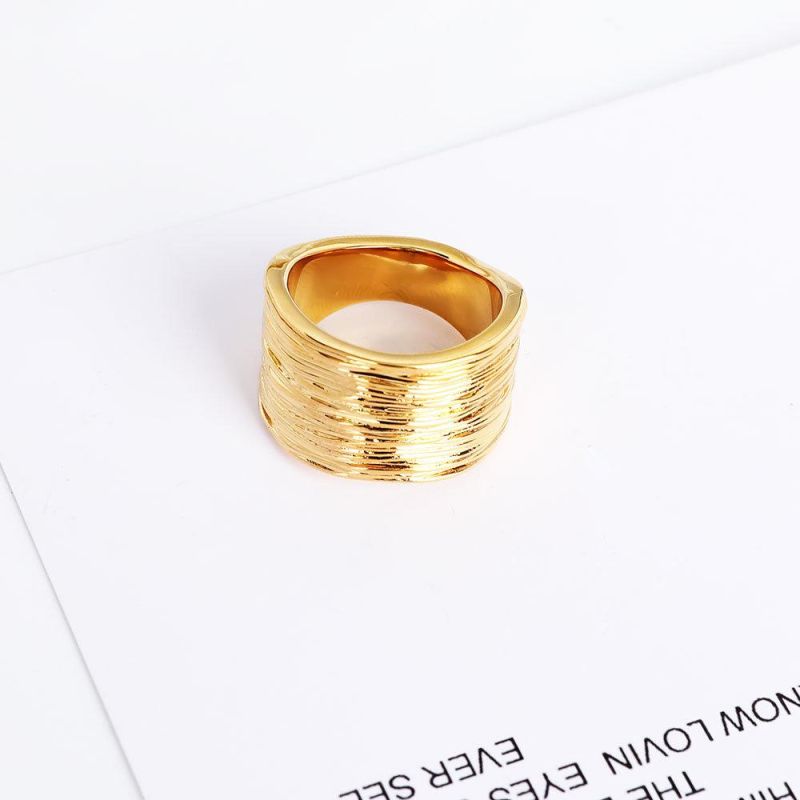 2021 Gold Statement Rings Women Gold Colorful Finger Ring Love Jewelry