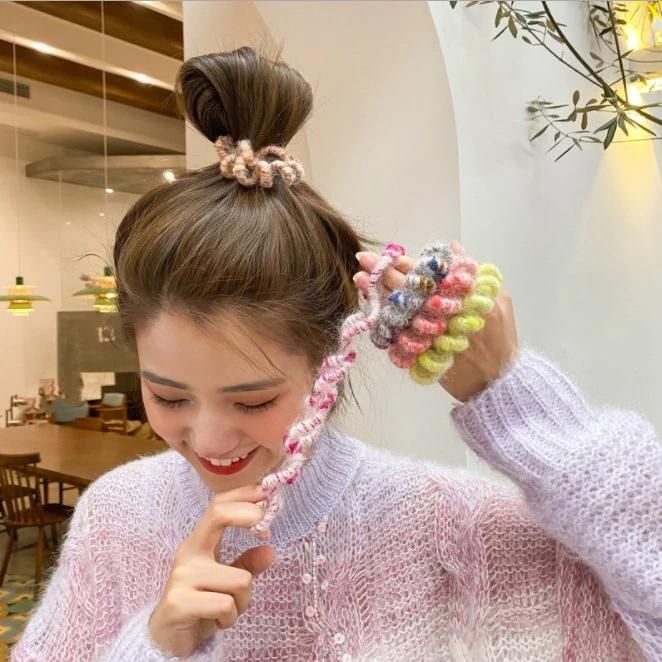 Simple Wool Ins Winter New Headdress Rubber Band Rope