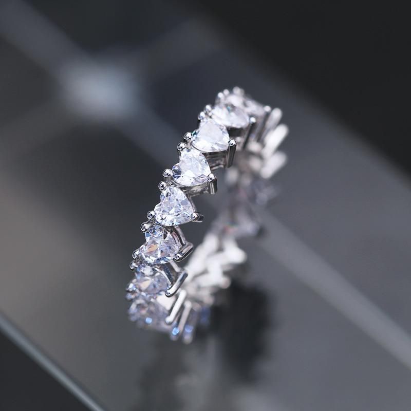 Luxury Zircon Ring Wedding Diamond Ring Birthday Gift