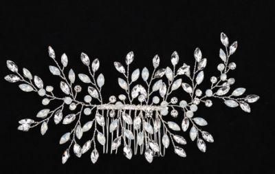 Wedding Bridal Opal Crystal Hair Comb Headband Headpiece