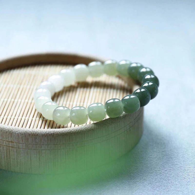 Fashion Jewelry Hetian Jade Jasper Bracelet Gradient Jade Bracelet