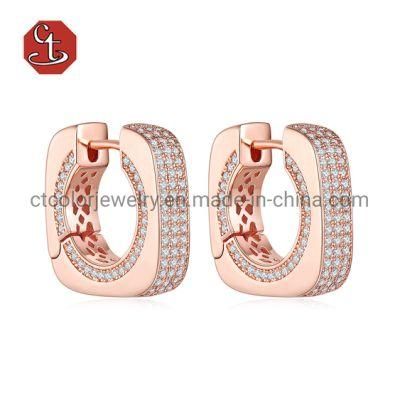 Small Round Stud 925 Silver Hoop Earring Daily Wear Fashion Silver or Brass Jewelry