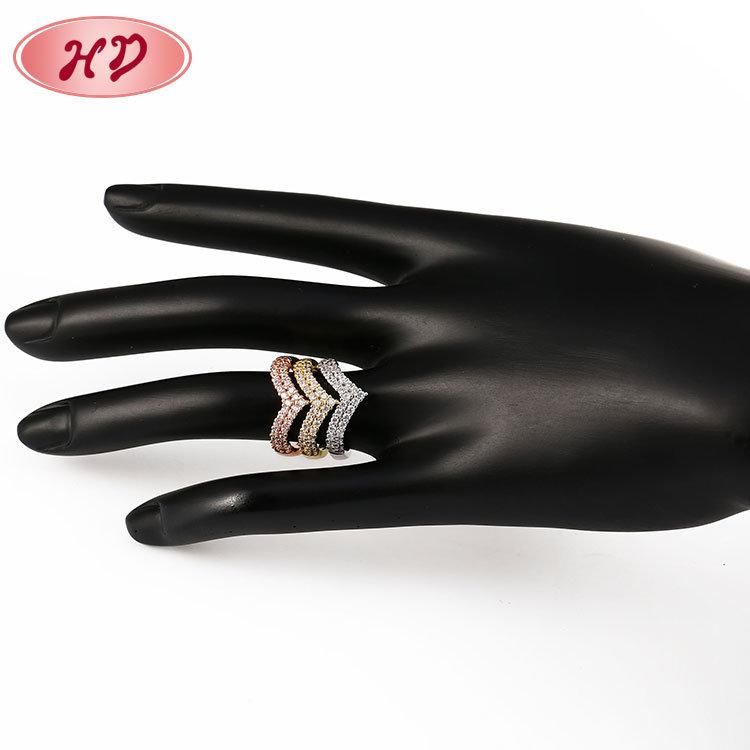 2020 Wedding Party Jewelry High Quality 24K Gold Color Gold Fashion Rings Charm Design Gift for Women