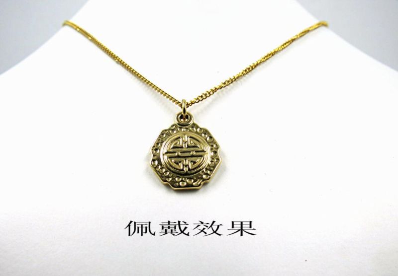 Fashion Jewellery Coin Pendant Gold Plated