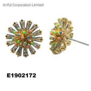 Silver&Brass Earring Fashion Jewelry in Enamal