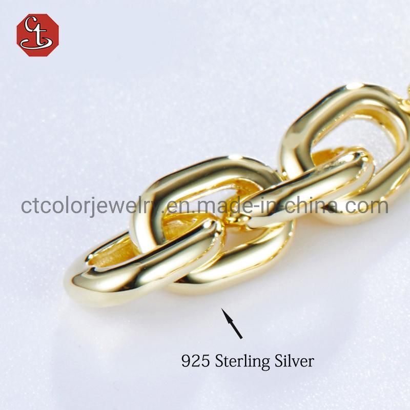 Gold plated Fashion Earring Whole sale jewelry 925 silver Earrings for women