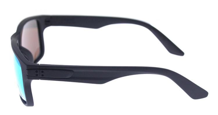 Factory Wholesale Custom Outdoor Fashion Matte Black Plastic Men Sunglasses